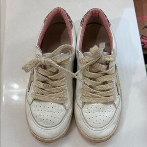 Golden Goose Kids Shoes in White and Pink